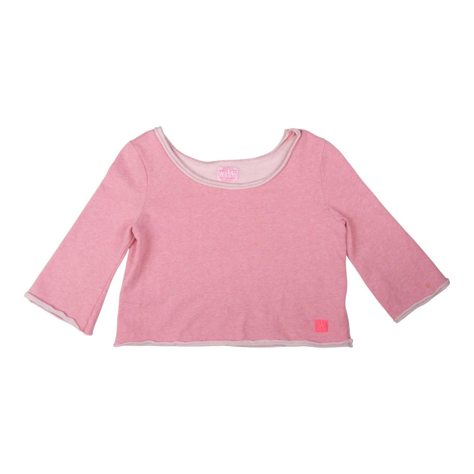 Other W&LT Wake Up Kiss The Future Pink Long Sleeve Crop Top Size ONE SIZE - 1 Thumbnail