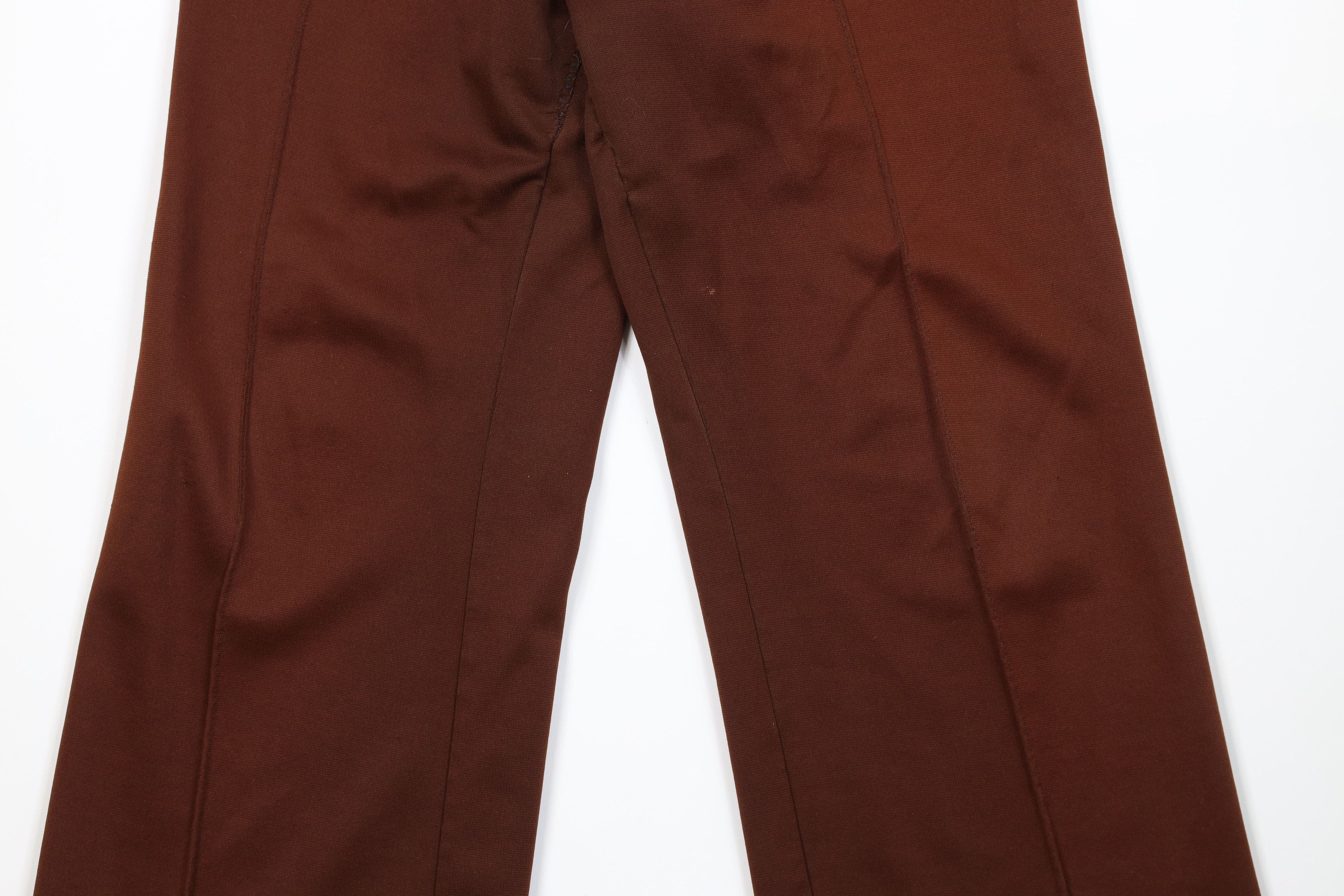Vintage Vintage 70s Streetwear Knit Bell Bottoms Pants Brown USA Size 38" / US 16 / IT 52 - 3 Thumbnail