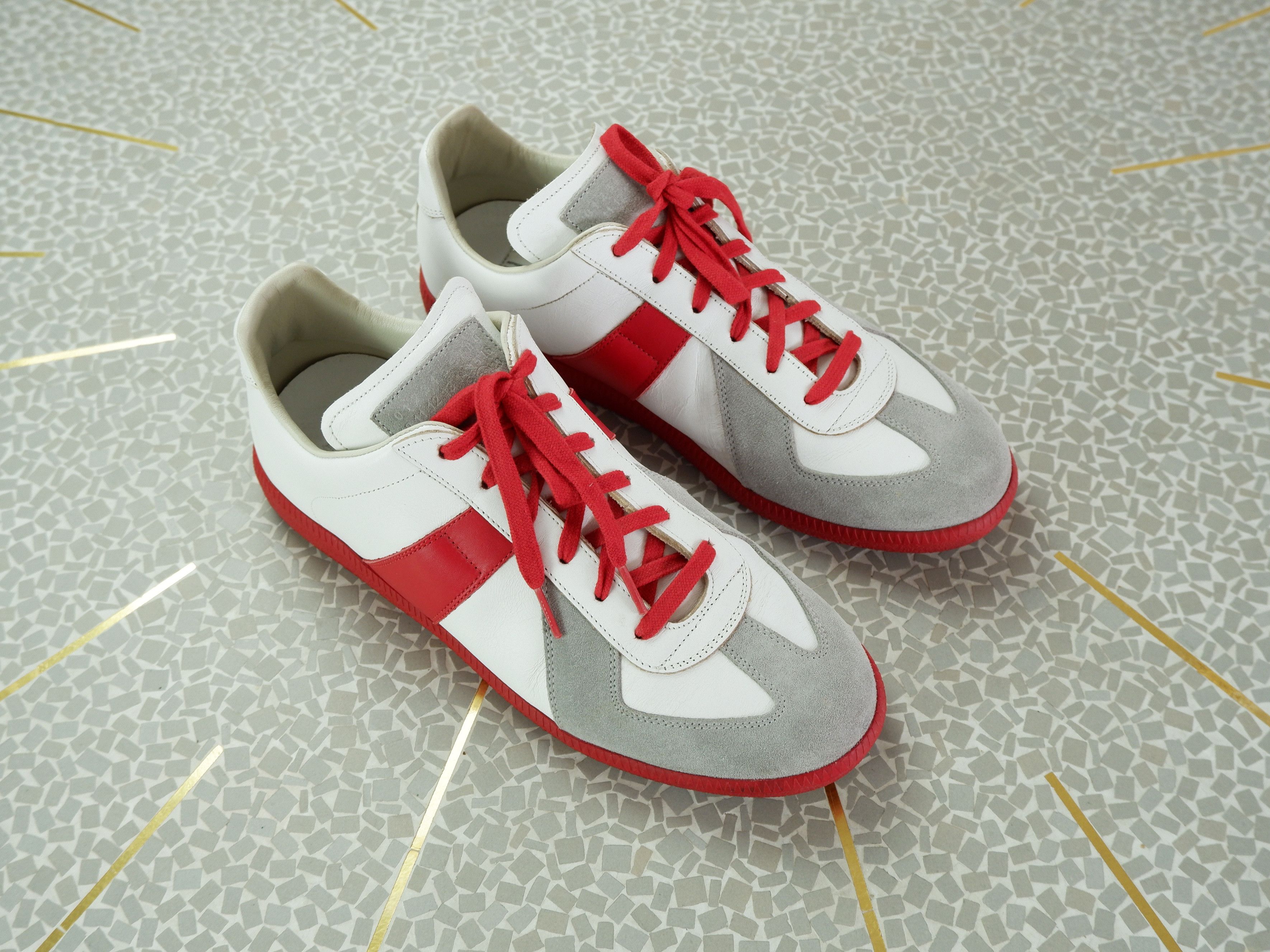 Maison Margiela Best price! Maison Margiela white replica sneakers red sole Size US 10 / EU 43 - 2 Thumbnail