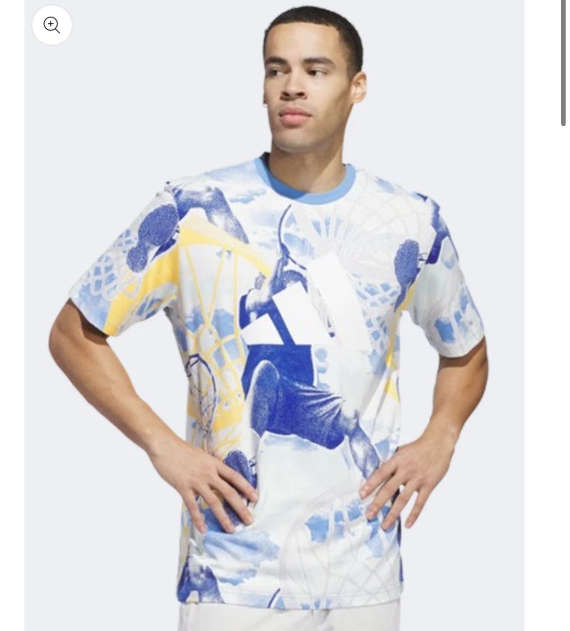 Adidas Adidas Selects Summer Edtion Blue & Yellow Graphic Kobe Tee Size US L / EU 52-54 / 3 - 3 Thumbnail