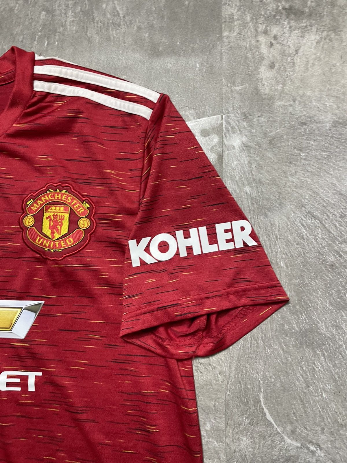 Adidas Adidas Manchester United 2020 2021 Home Soccer Shirt Jersey Size US L / EU 52-54 / 3 - 3 Thumbnail