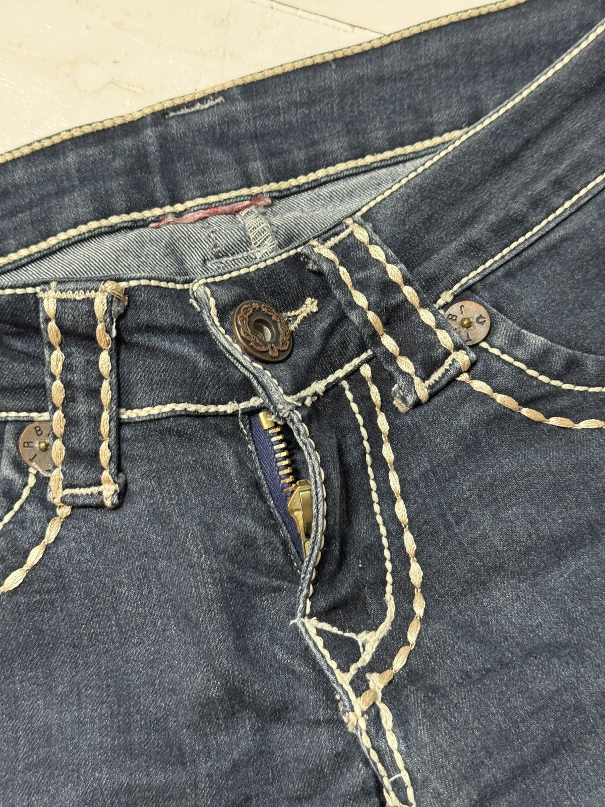 True Religion VINTAGE TRUE RELIGION 2000s CONTRAST SEAMS BREECHES Size 30" / US 8 / IT 44 - 4 Thumbnail