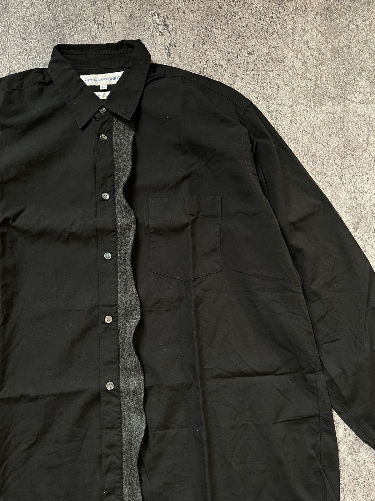 Comme des Garcons COMME DES GARCONS HIDDEN BUTTON SHIRT Size US L / EU 52-54 / 3 - 3 Thumbnail