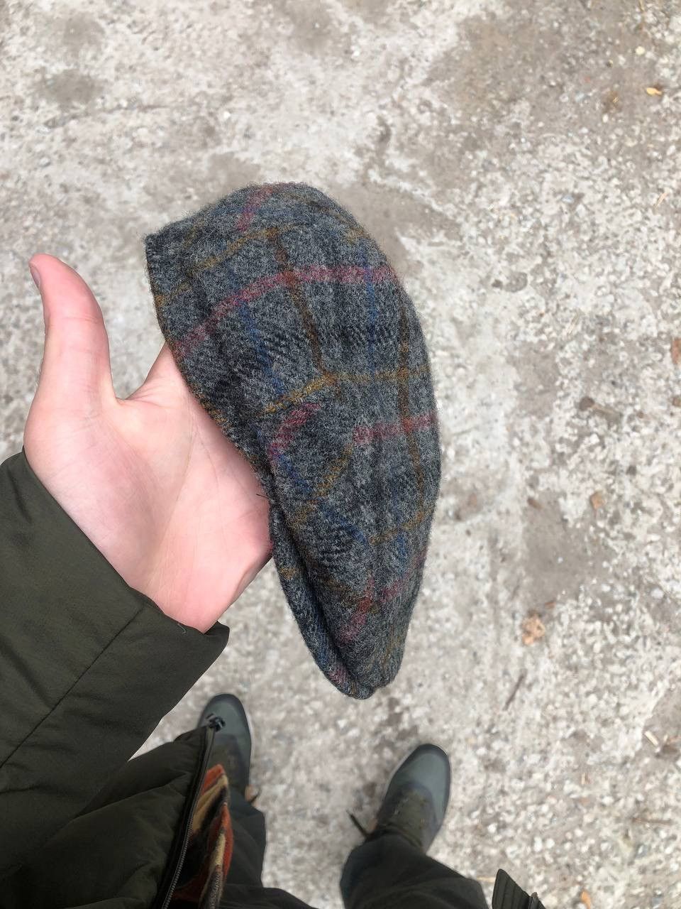 Harris Tweed × Vintage VERY RARR HARRIS TWEED ENGLAND STYLE HATS CASUAL RETRO 90s Size ONE SIZE - 2 Thumbnail