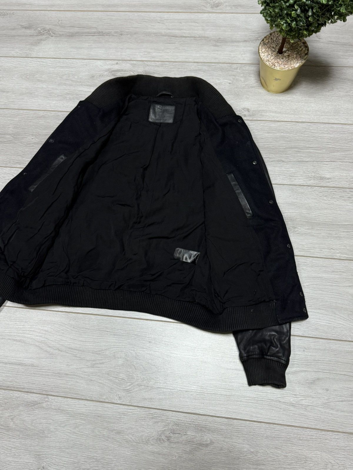Allsaints Allsaints bomber varsity wool leather jacket buttons Size US L / EU 52-54 / 3 - 9 Thumbnail