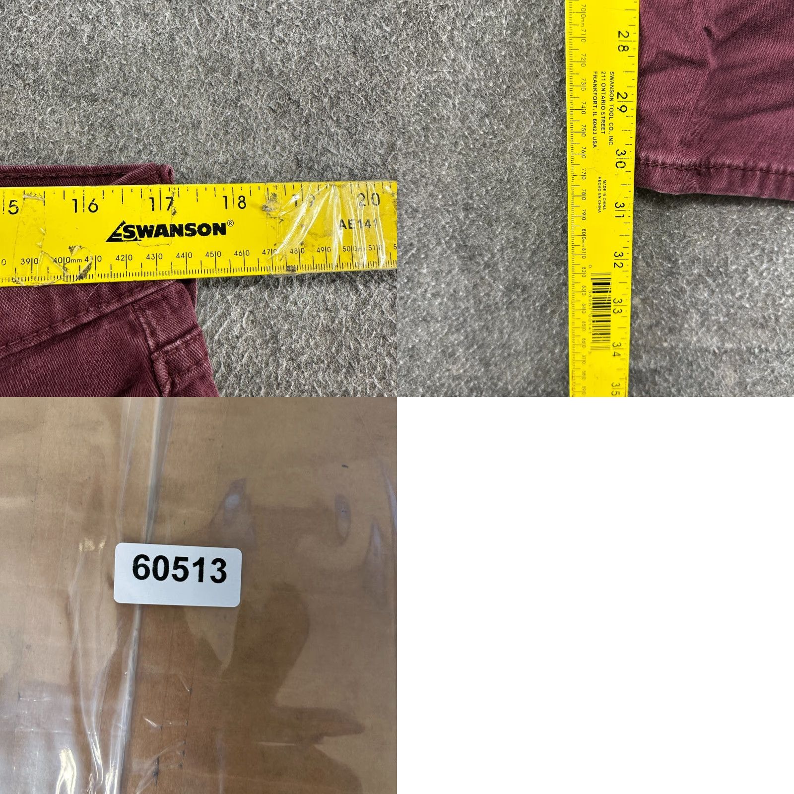Levi's Levi's 502 Jeans Mens 34x32 Red Dark Wash Cotton Stretch Tapered Athletic Denim 5-Pocket Zipper Button Logo Patch Vintage No Size US 34 / EU 50 - 8 Thumbnail