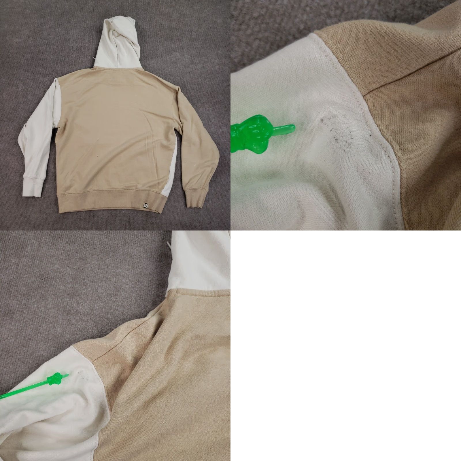 Puma Puma Hoodie Mens Size Medium Brown White Sweatshirt Long Sleeve Pockets Hooded Pullover Size US M / EU 48-50 / 2 - 8 Thumbnail