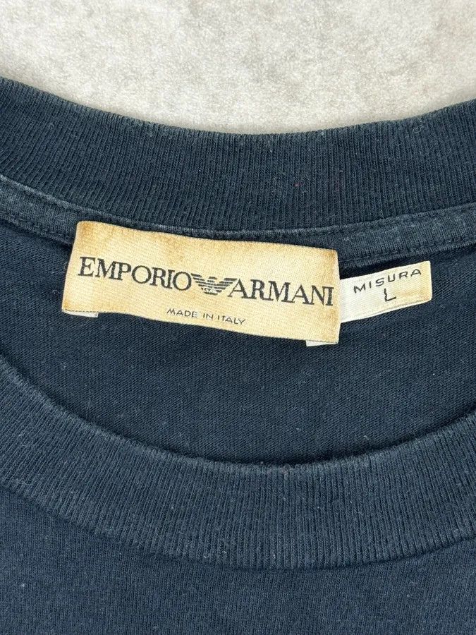 Emporio Armani Emporio Armani Navy Autoportrait T-Shirt Size US S / EU 44-46 / 1 - 10 Thumbnail