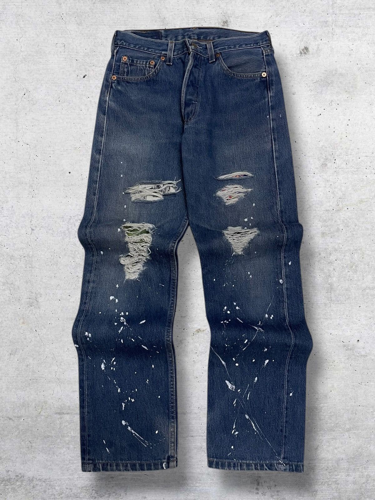 Levi's Vintage Clothing VINTAGE 501 LEVIS 90S DESIGNER USA RARE DESIGN SUKAJAN DENIM Size US 28 / EU 44 - 9 Thumbnail