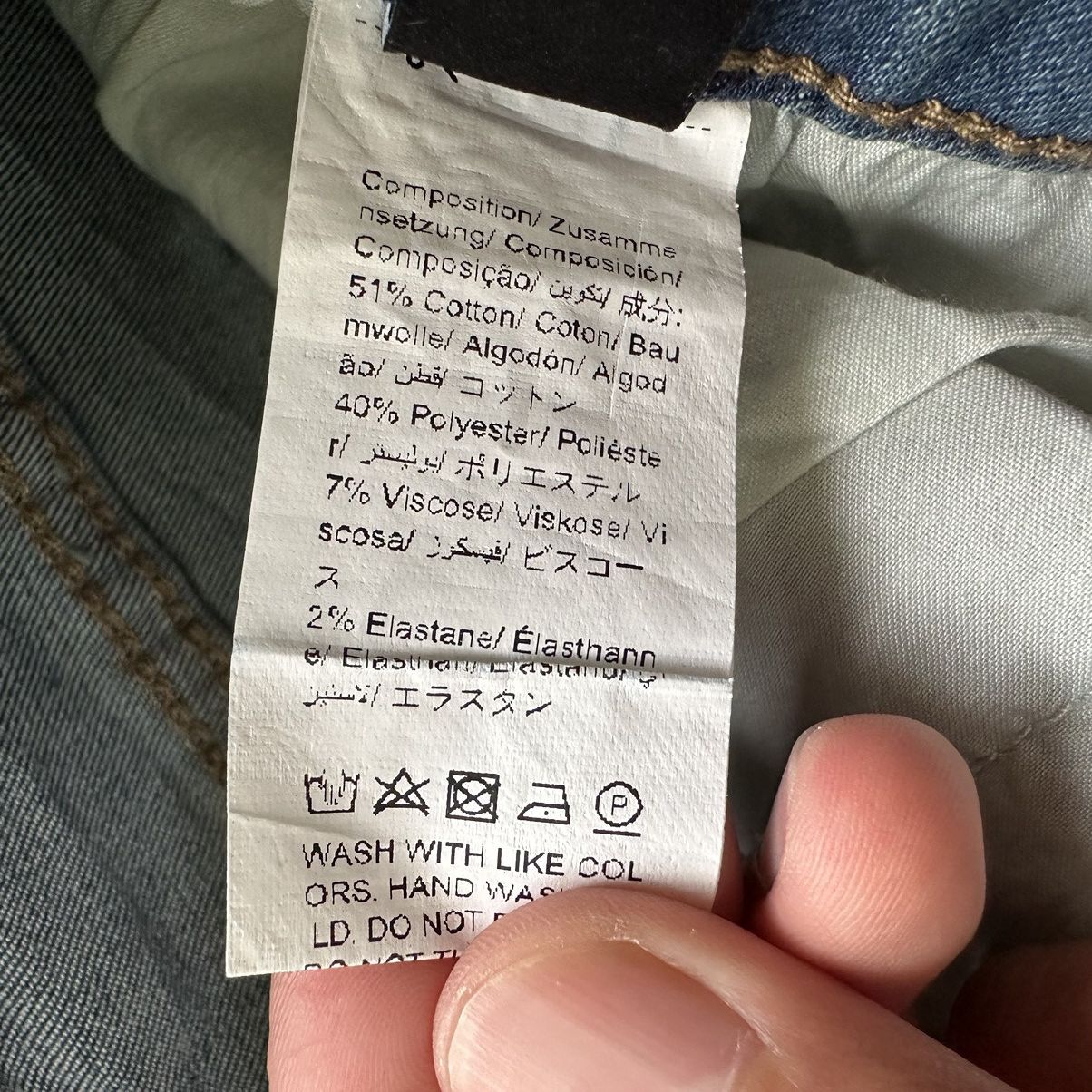 Japanese Brand Vintage Japanese Distressed Faded Slim Fit Denim Jean Pant Size US 36 / EU 52 - 8 Thumbnail