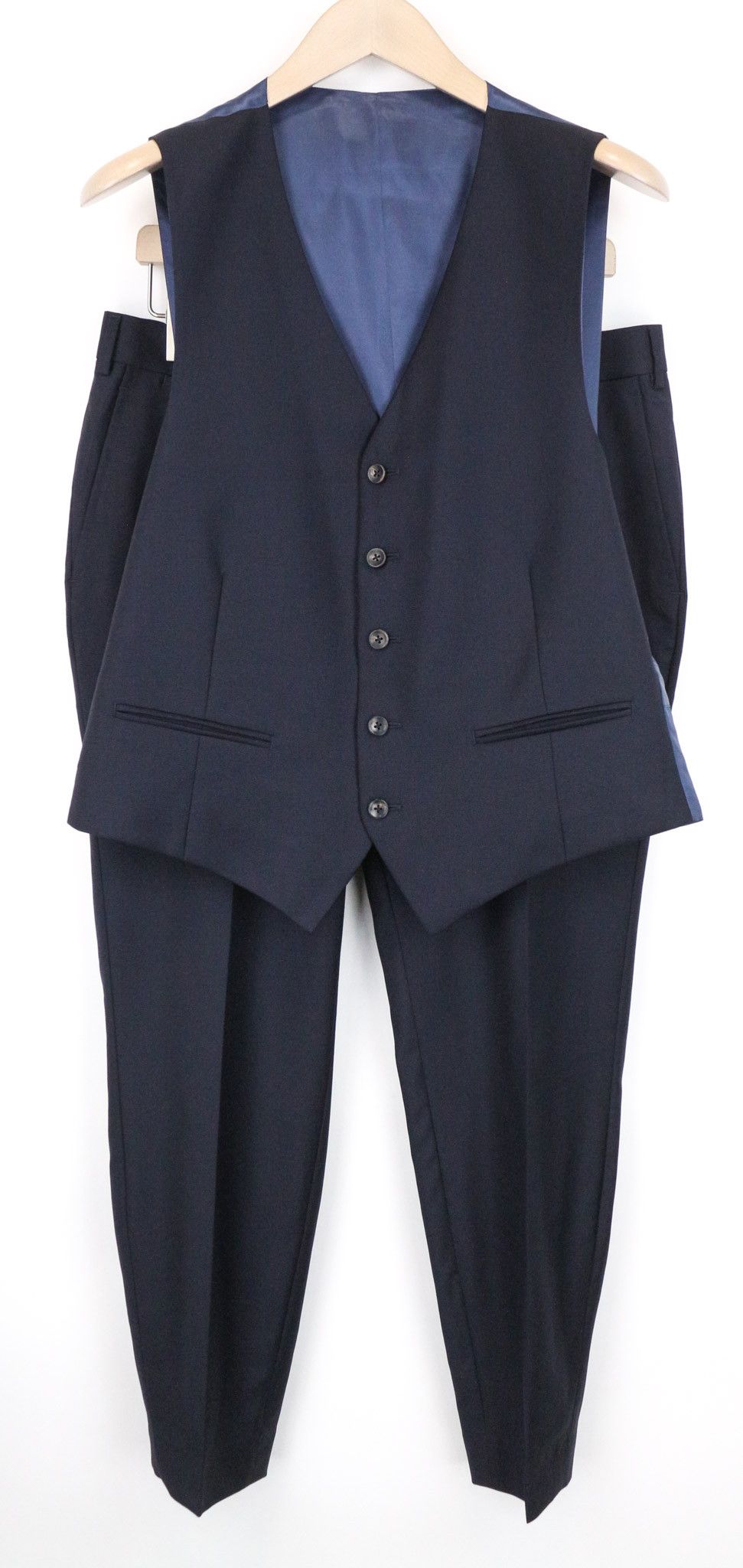 Suitsupply FERRARA UK40S Navy Wool Slim Suit 75038 Size 40S - 1 Thumbnail