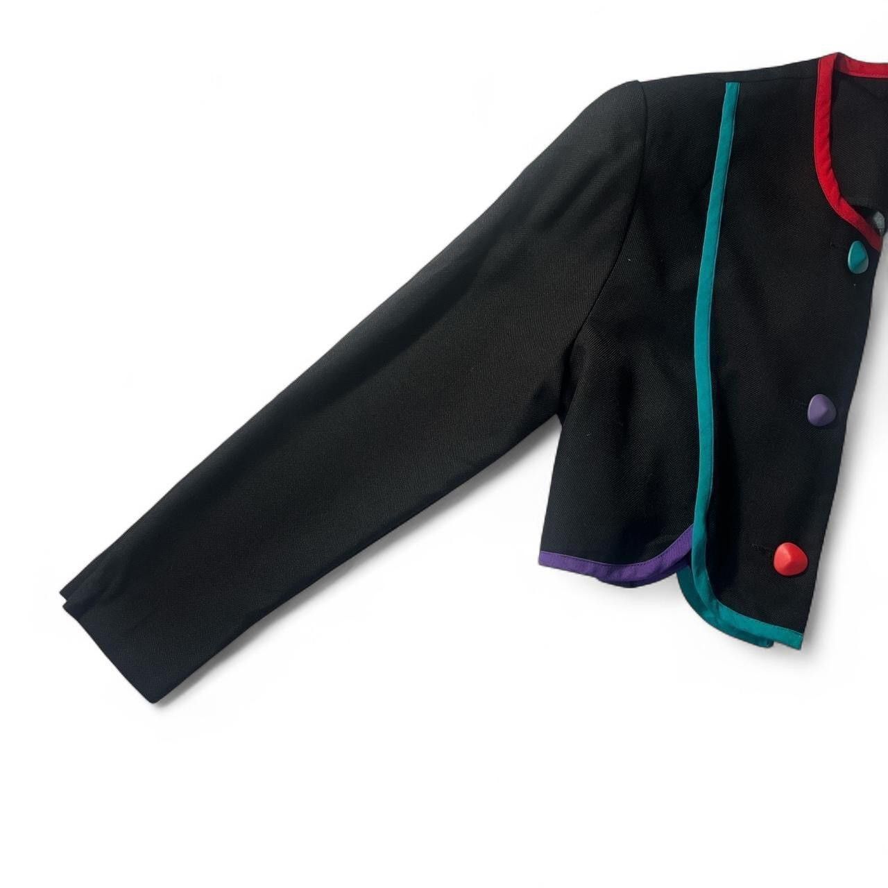 Vintage Rare American Vintage étoile Black 80’s cropped jacket sz 8 Size M / US 6-8 / IT 42-44 - 4 Thumbnail