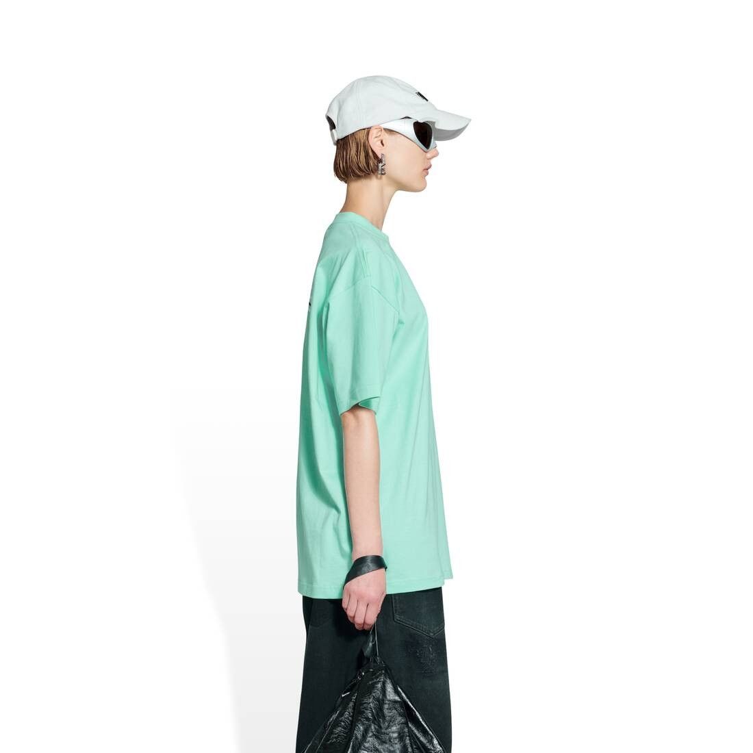 Balenciaga o1bcso1str0525 Political Campaign T-Shirt Large Fit in Mint Size M / US 6-8 / IT 42-44 - 8 Thumbnail