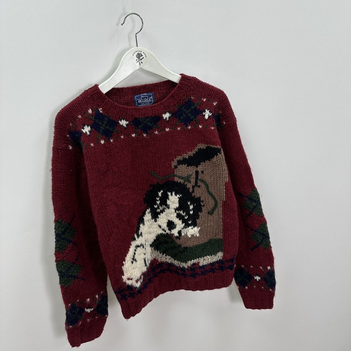 Woolrich Woolen Mills Vintage 90s Woolrich Woman knitted sweater Dogs Cute y2k og Size S / US 4 / IT 40 - 3 Thumbnail