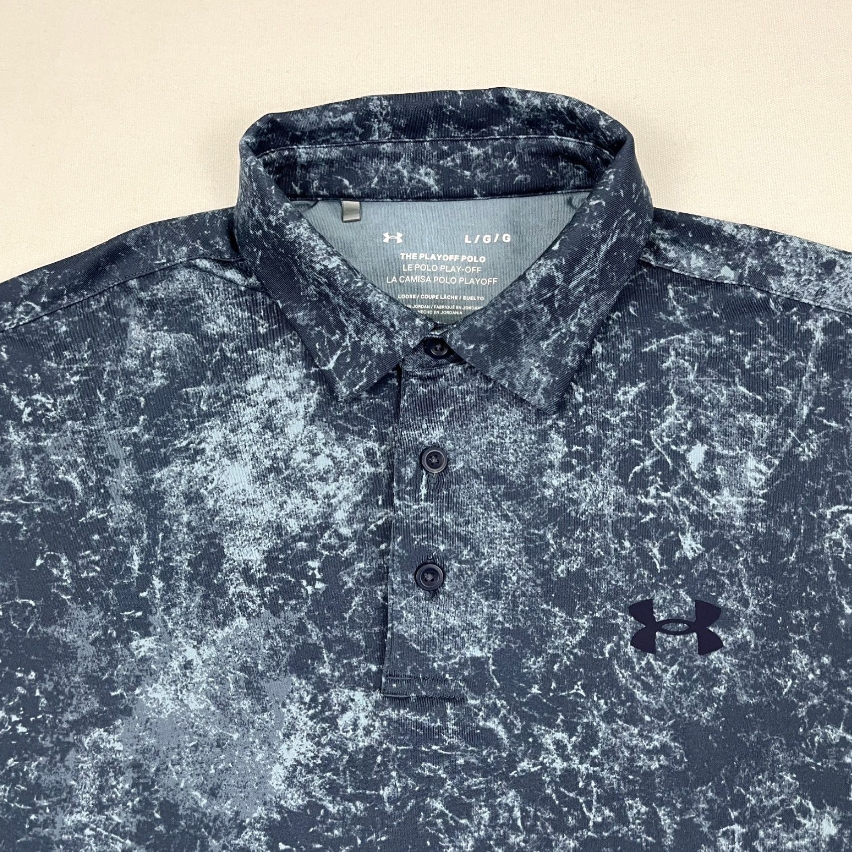 Under Armour Under Armour Playoff Polo Shirt Mens L Blue Crane Drift Golf Active Under armour Golf Polo Size US L / EU 52-54 / 3 - 2 Thumbnail