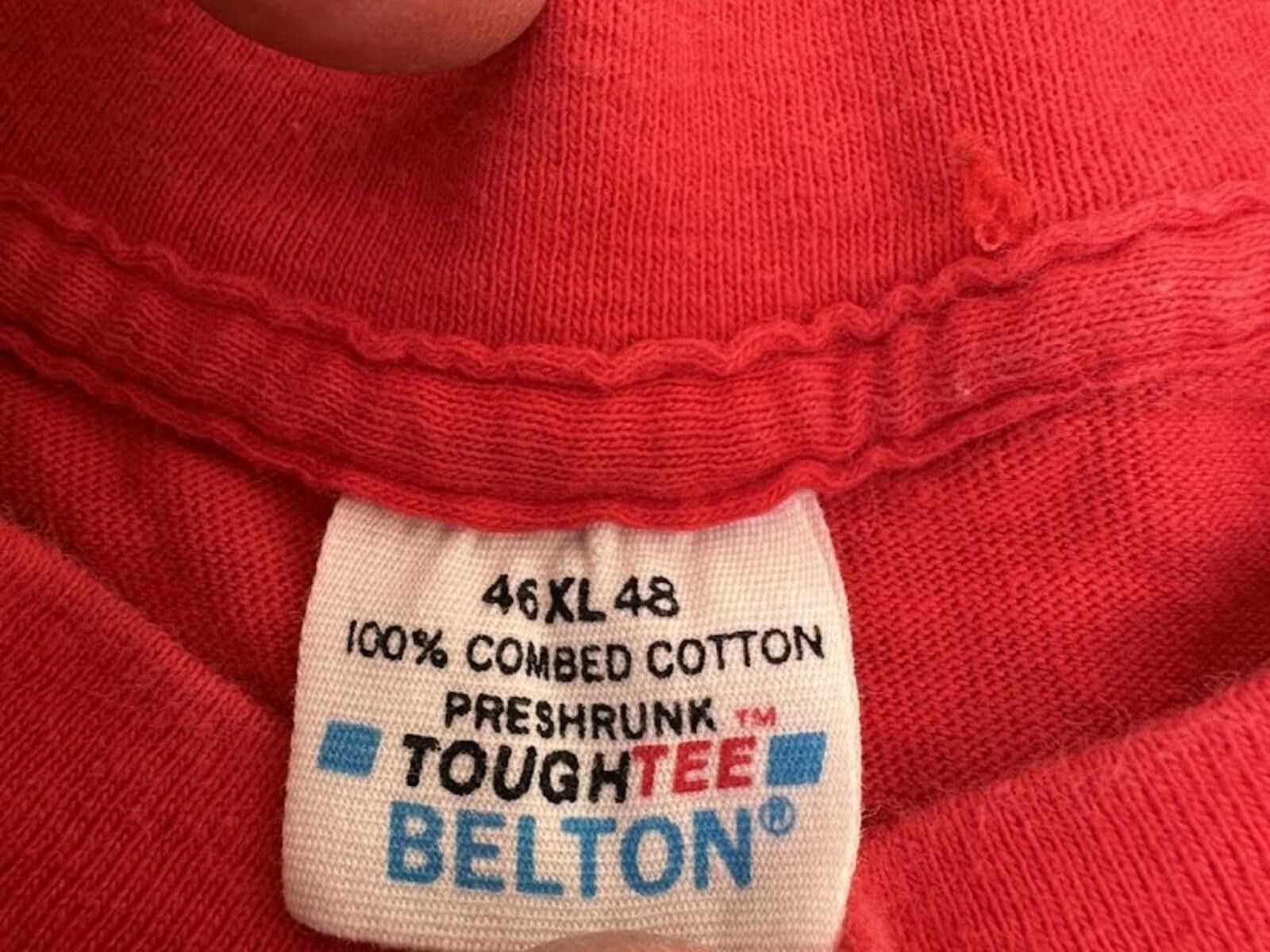 Britt Bolton Vintage Belton Red Graphic Tee Single Stitch USA Size US XL / EU 56 / 4 - 3 Thumbnail