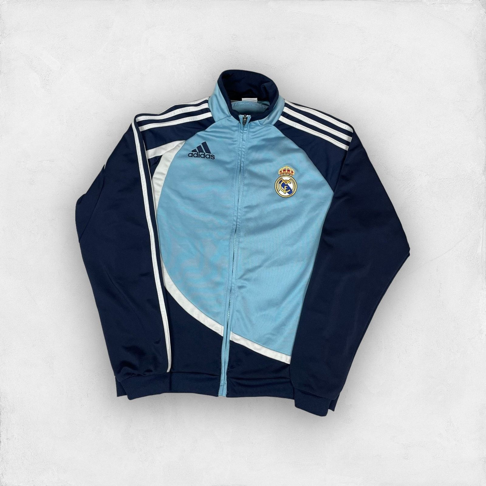 Adidas Adidas Men's Navy Blue Real Madrid CF Full Zip Jacket Large Size US L / EU 52-54 / 3 - 1 Thumbnail