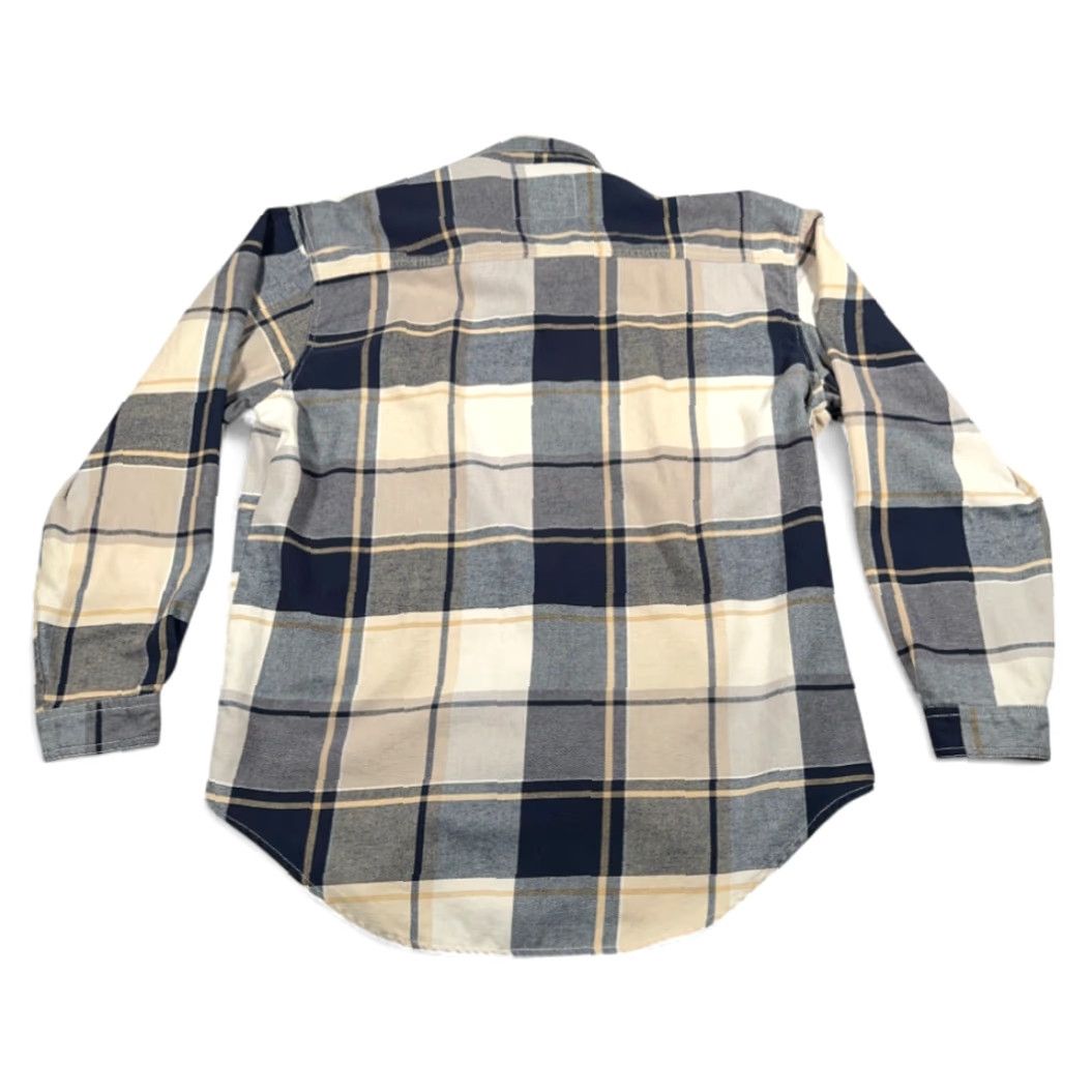 Levi's VINTAGE Levi's Shirt Adult XL Brown Plaid Flannel Workwear Grunge 90s Levi's tag Pockets 90s Mens XL Compact Size US XL / EU 56 / 4 - 3 Thumbnail
