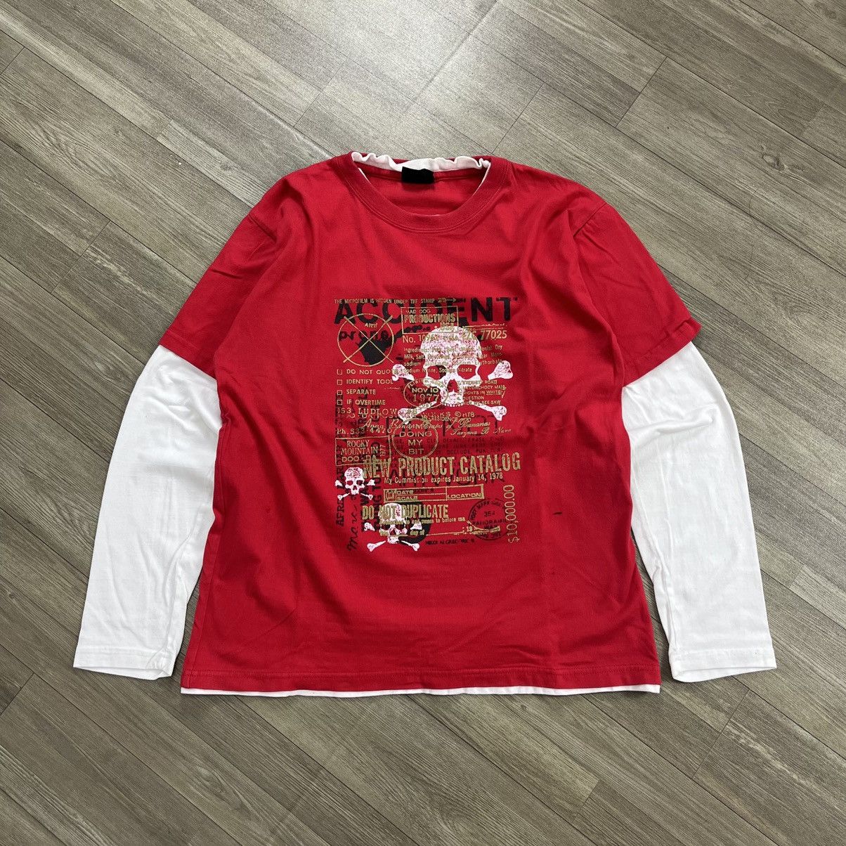 2000s Portartur Skulls Grunge Punk Lgb Style LongSleeve