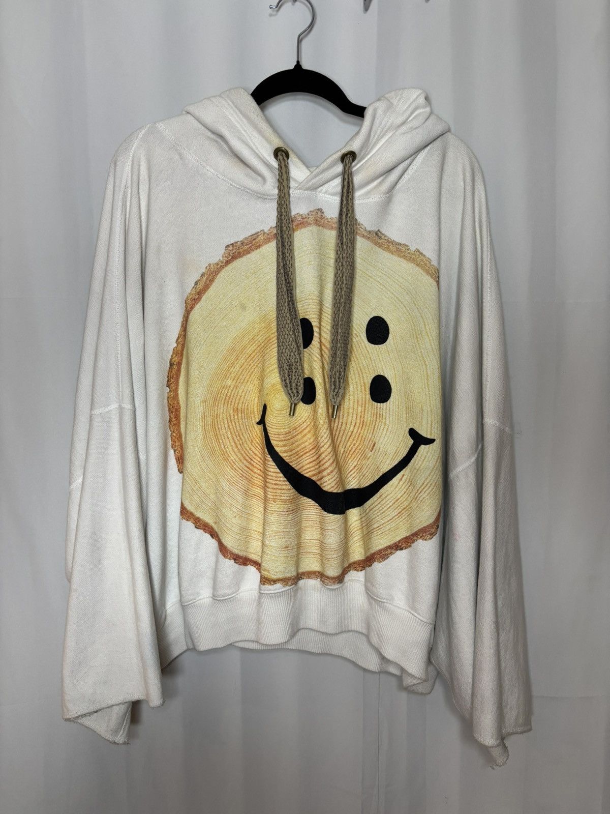 Kapital Rain Smile Hoodie White | Grailed