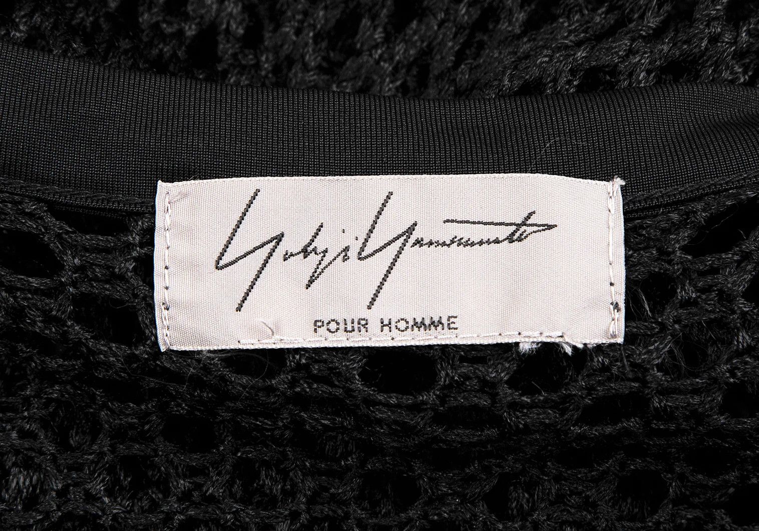 Yohji Yamamoto Yohji Yamamoto Fishnet Knit Vest Black M Size US M / EU 48-50 / 2 - 12 Thumbnail