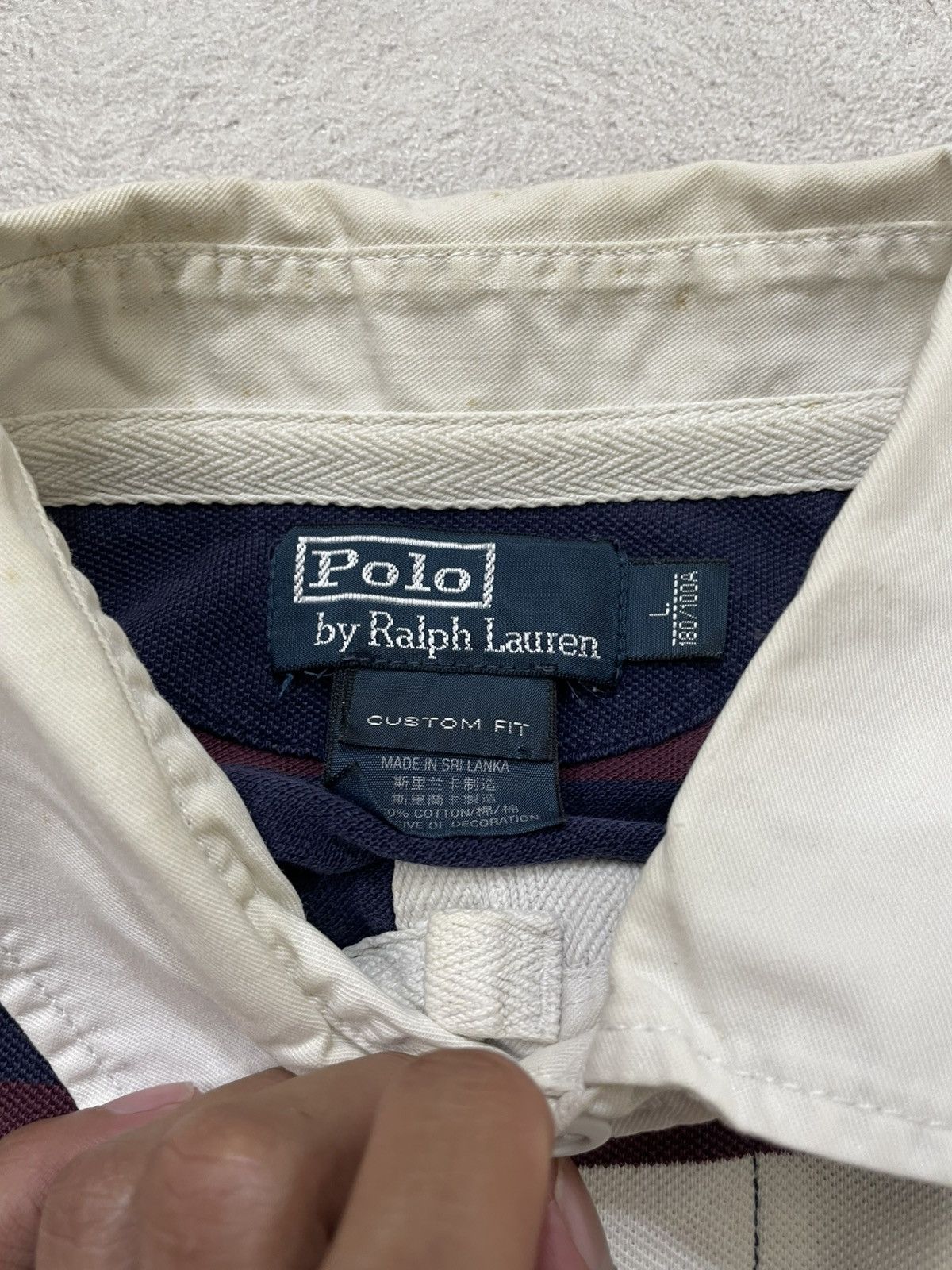RRL Ralph Lauren 2000s Polo RRL Vintage Stripped Rugby Navy & White Hysteric Size M / US 6-8 / IT 42-44 - 6 Thumbnail