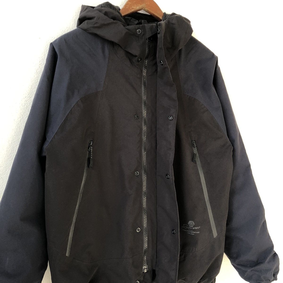 Japanese Brand AEGIS Rainwear Protection Cold-Resistant Hooded Jacket Size US M / EU 48-50 / 2 - 10 Thumbnail