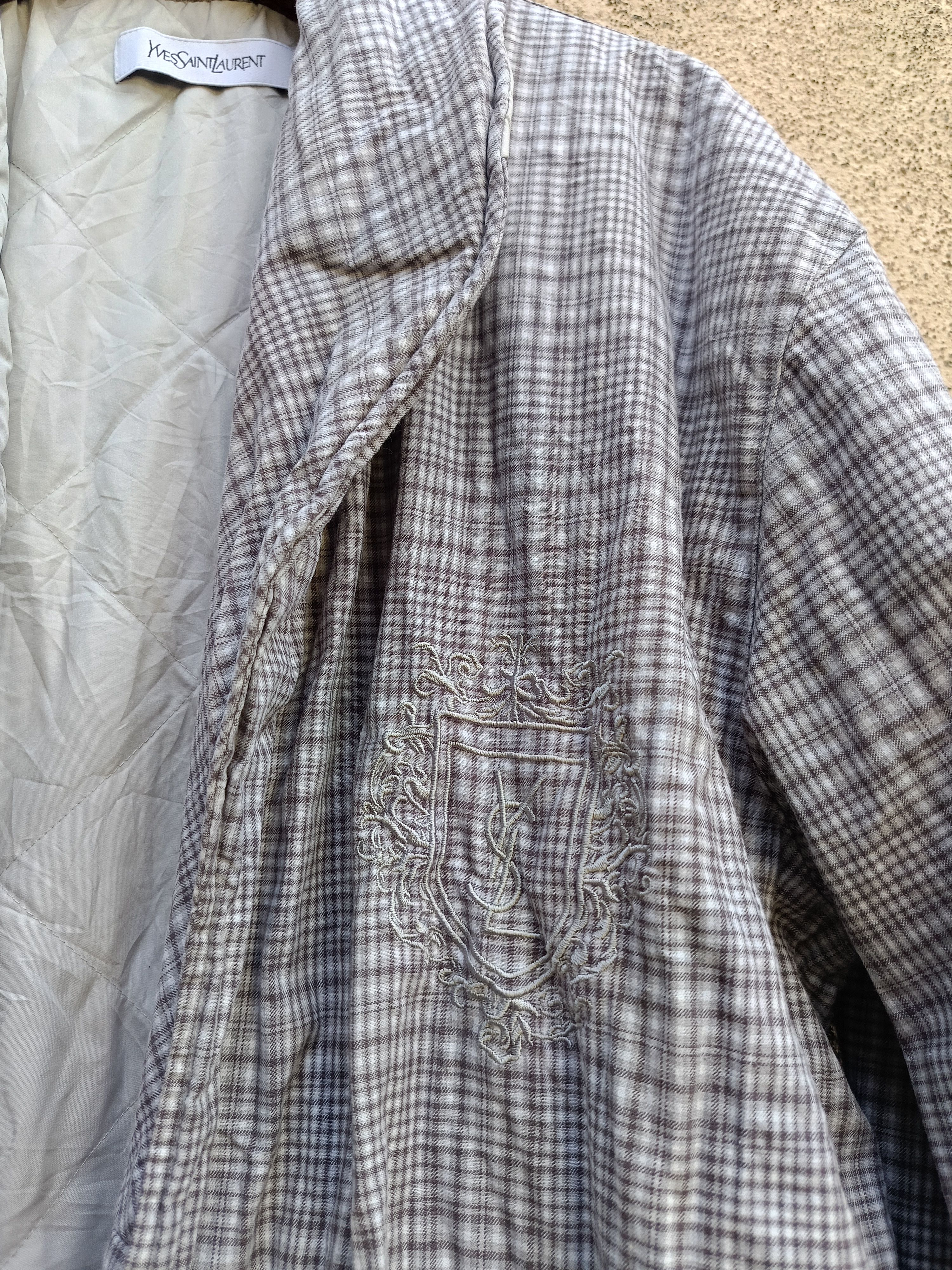 Vintage × Yves Saint Laurent VINTAGE YVES SAINT LAURENT PYJAMAS CHECKERED Size US M / EU 48-50 / 2 - 5 Thumbnail