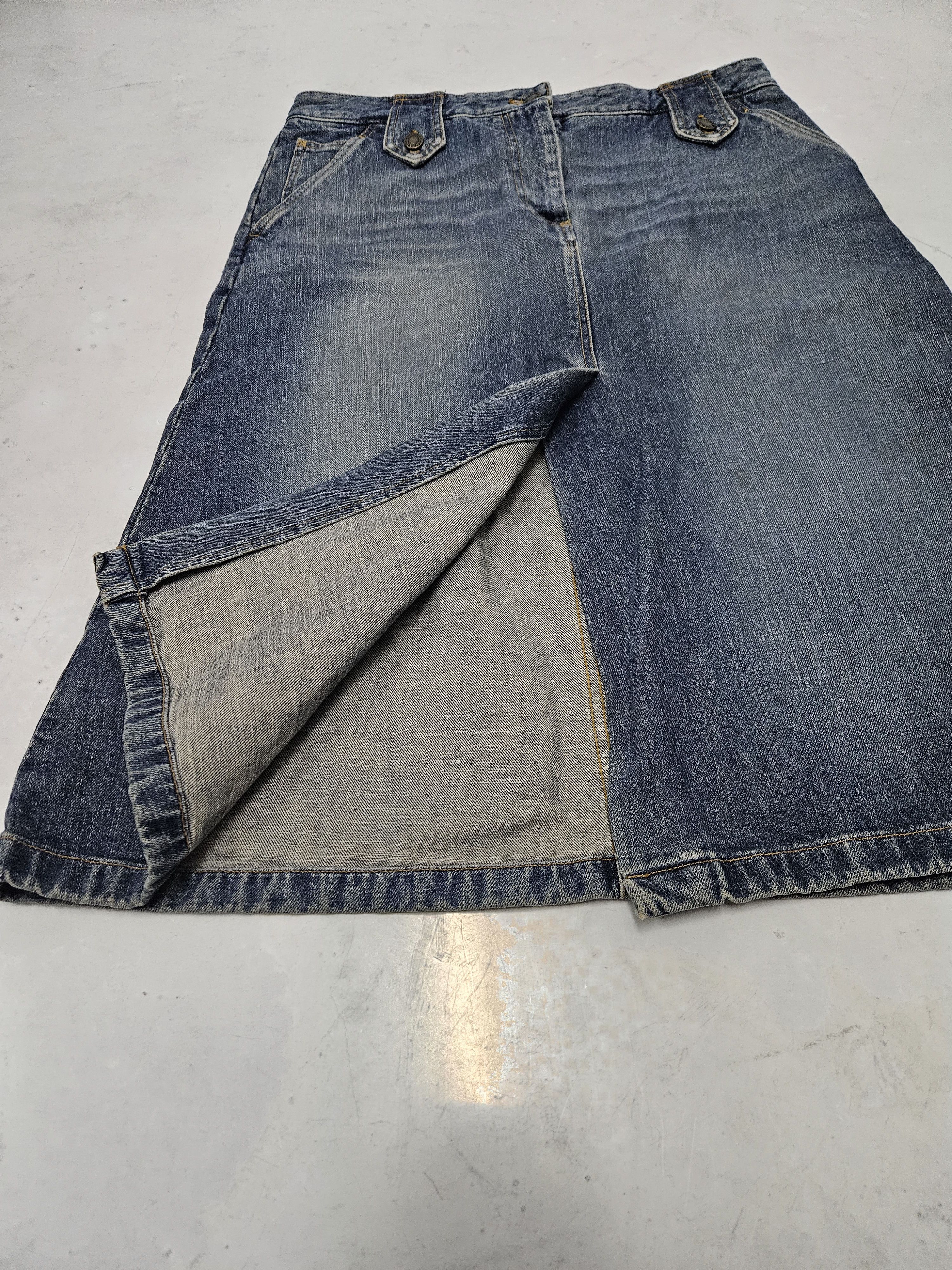 Dolce & Gabbana Archive Dolce Gabbana washed denim skirt Size 32" / US 10 / IT 46 - 7 Thumbnail