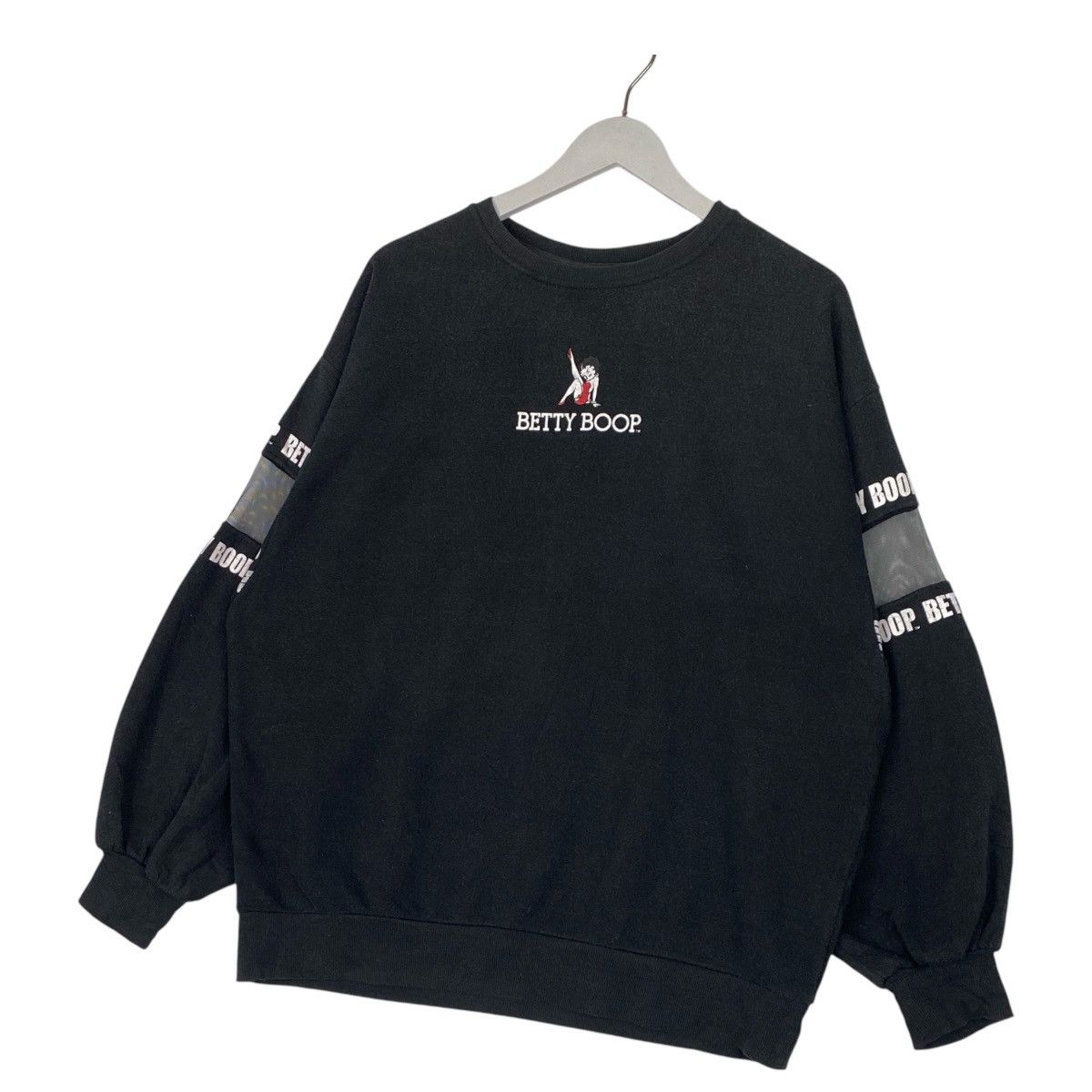 Designer × Vintage Vintage Betty Boop Printed Sweatshirt Crewneck Black Size L / US 10 / IT 46 - 2 Thumbnail