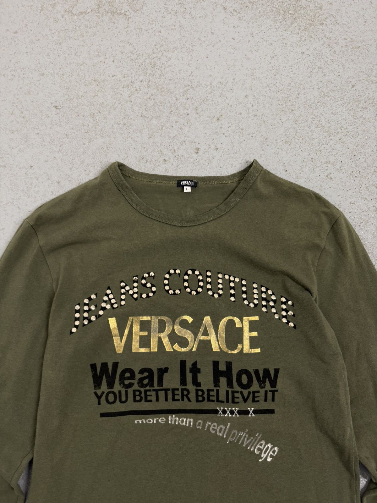 Versace Jeans Couture Versace Jeans Couture 00s Wear It How Longsleeve Size US L / EU 52-54 / 3 - 2 Thumbnail