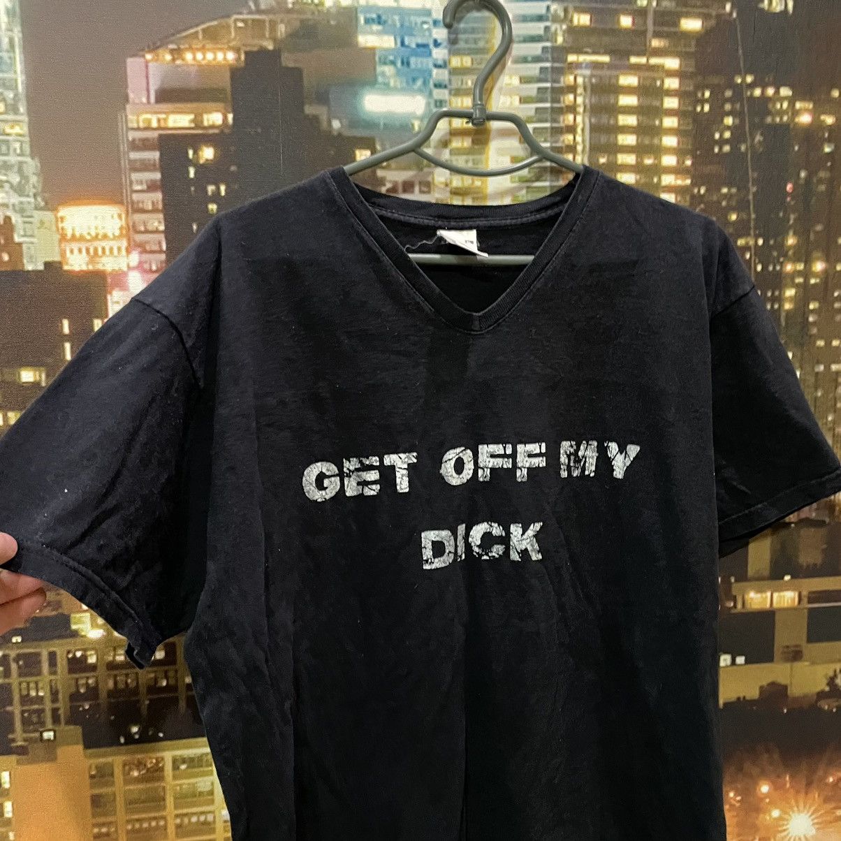 If Six Was Nine OPIUM T SHIRT HUMOR GET OFF MY DICK PENIS FADE PORNO STAR Size US XL / EU 56 / 4 - 3 Thumbnail