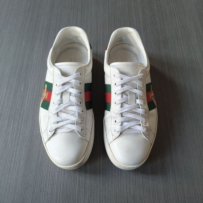 Gucci Gucci Ace Leather Fashion Sneakers Size US 8 / EU 41 - 1 Thumbnail