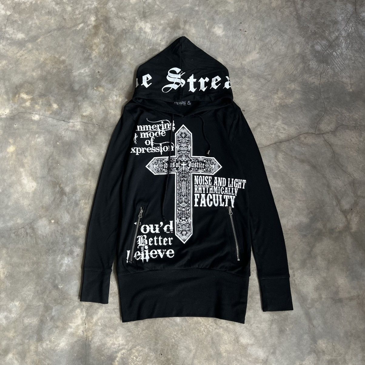 2000’s Dig Deep Vkei Style The Stream Zip Hoodie