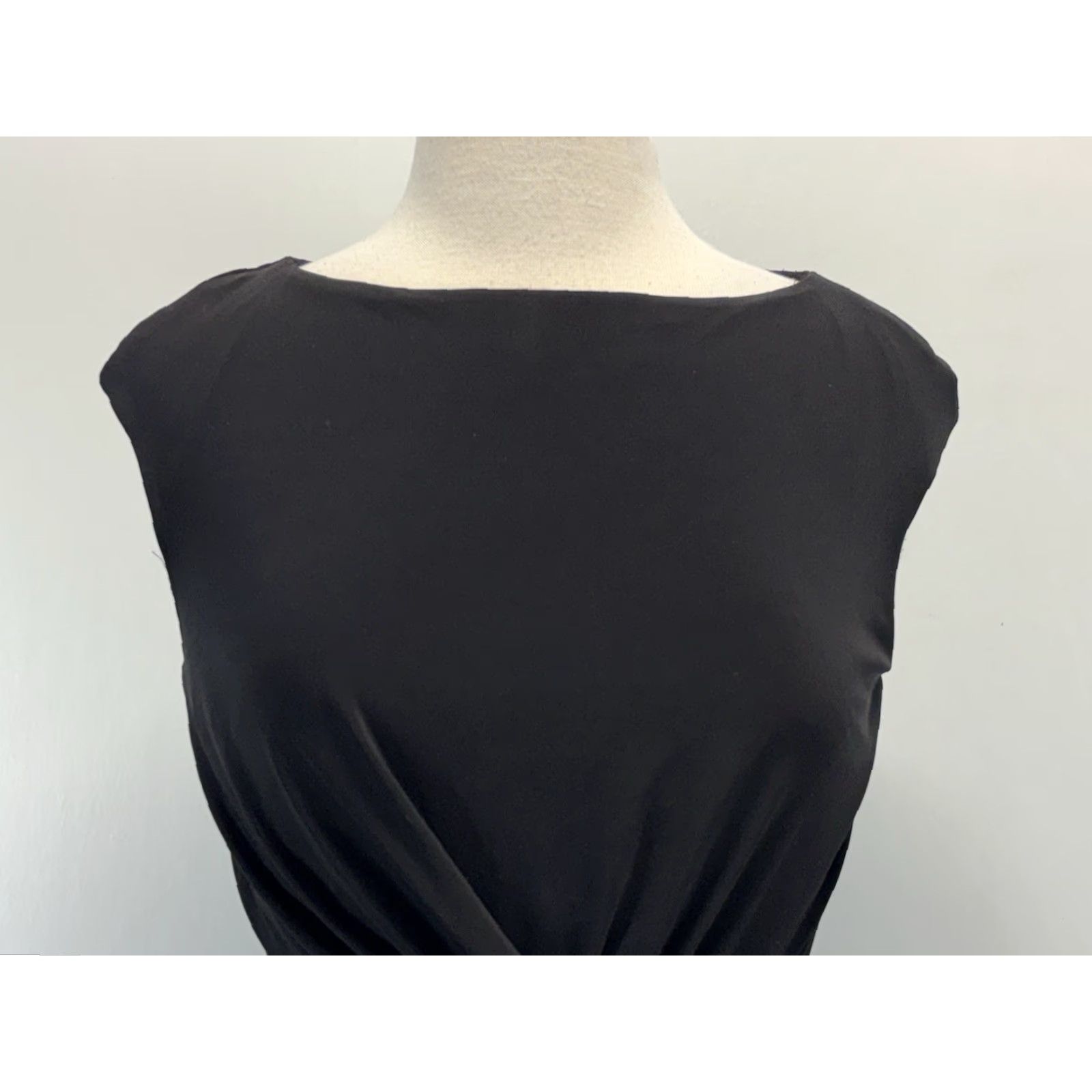 Ralph Lauren Lauren Ralph Lauren Twist Front Dress Sz 8 Black Stretch Career Pencil Classic Size M / US 6-8 / IT 42-44 - 5 Thumbnail
