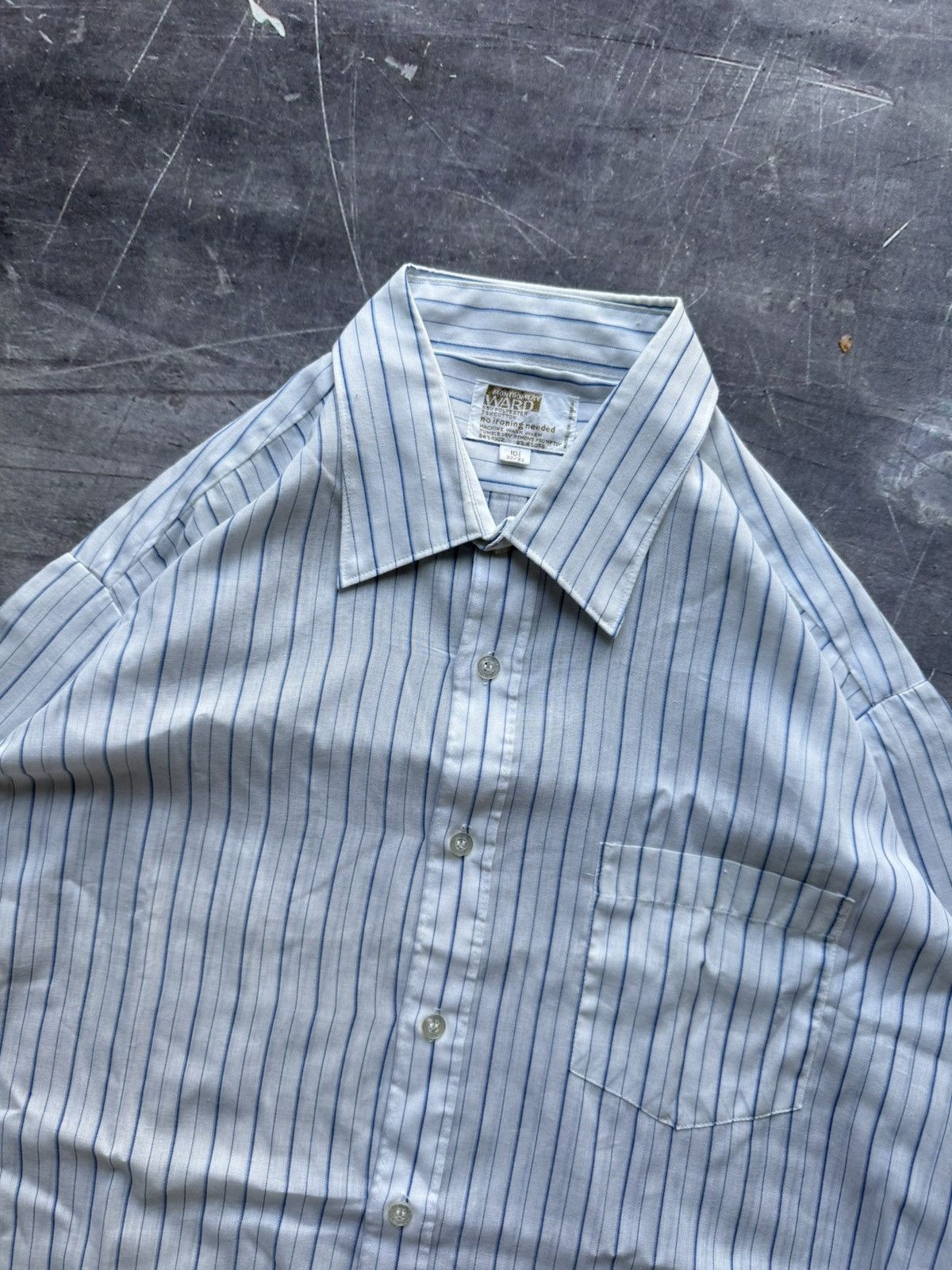 Vintage Vintage Montgomery Ward Button-down Long-sleeve Shirt (L) Size US L / EU 52-54 / 3 - 2 Thumbnail