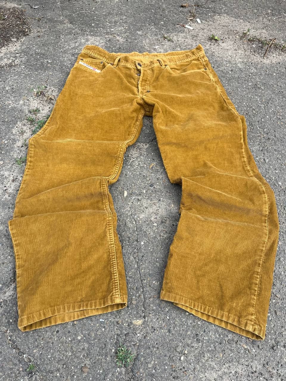 Diesel Diesel vintage distressed cargo velvet baggy pants Size US 36 / EU 52 - 1 Thumbnail