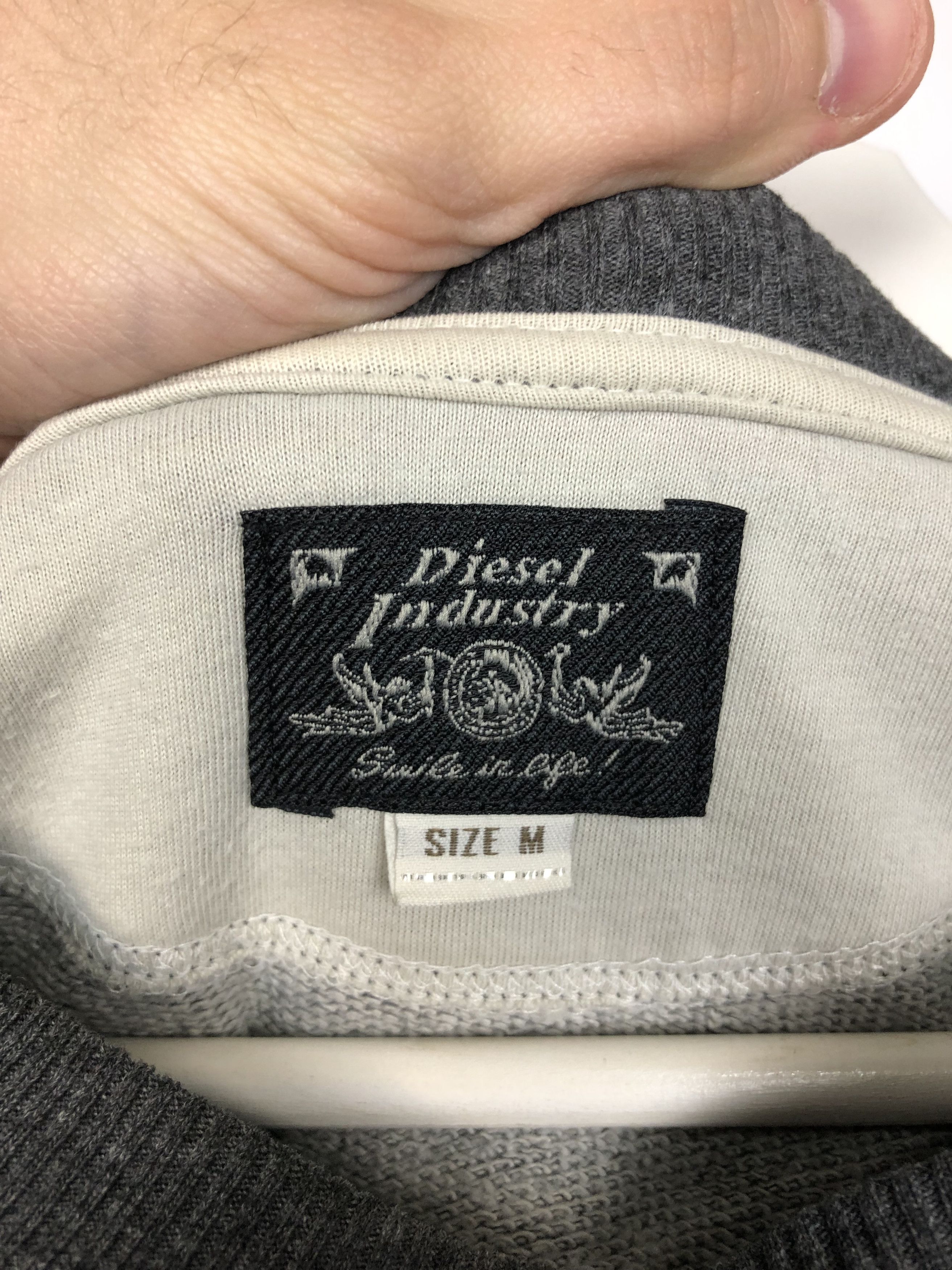 Diesel Diesel Sweatshirt Crewneck Center Logo Gray size M Size US M / EU 48-50 / 2 - 9 Thumbnail