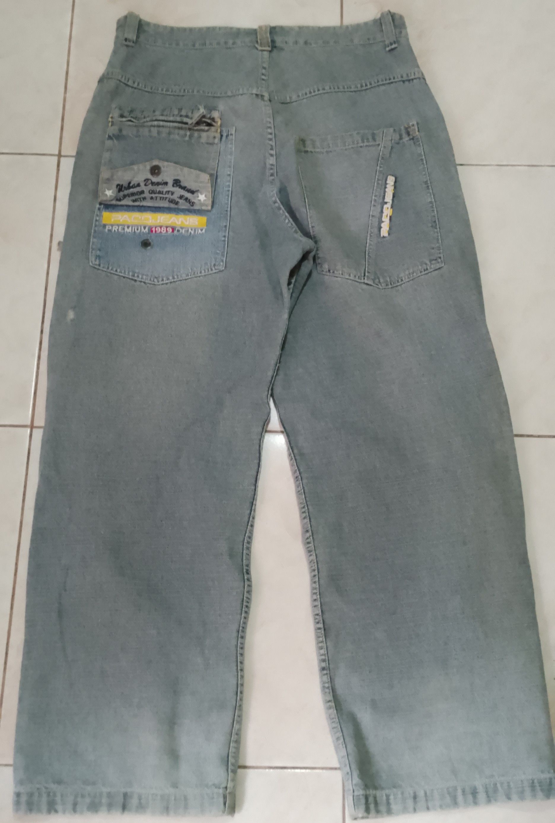 image of Vintage Paco Jeans in Light Blue, Men's (Size 34)