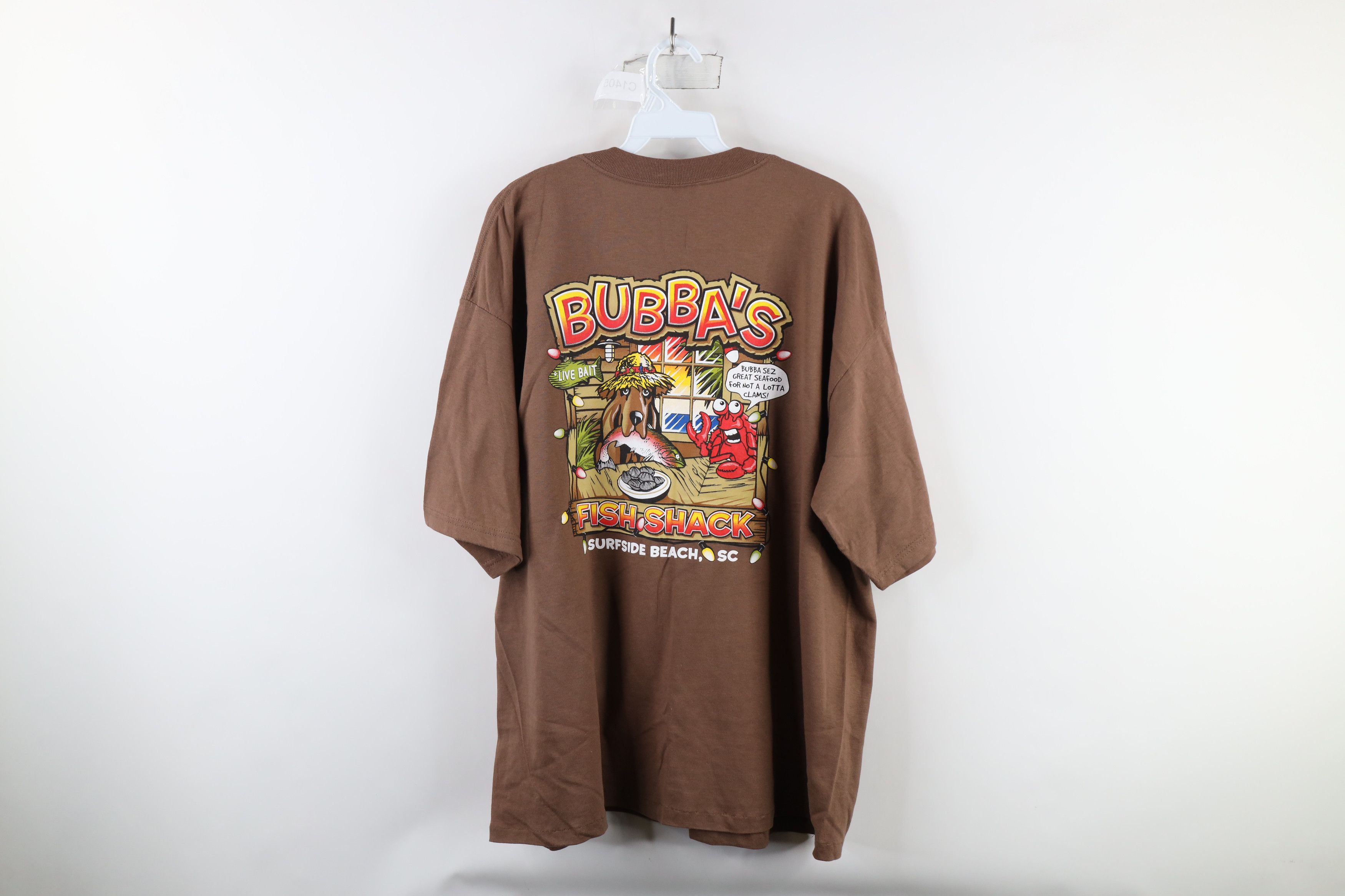 Vintage Vintage Streetwear Bubbas Fish Shack South Carolina T-Shirt Size US XL / EU 56 / 4 - 12 Thumbnail