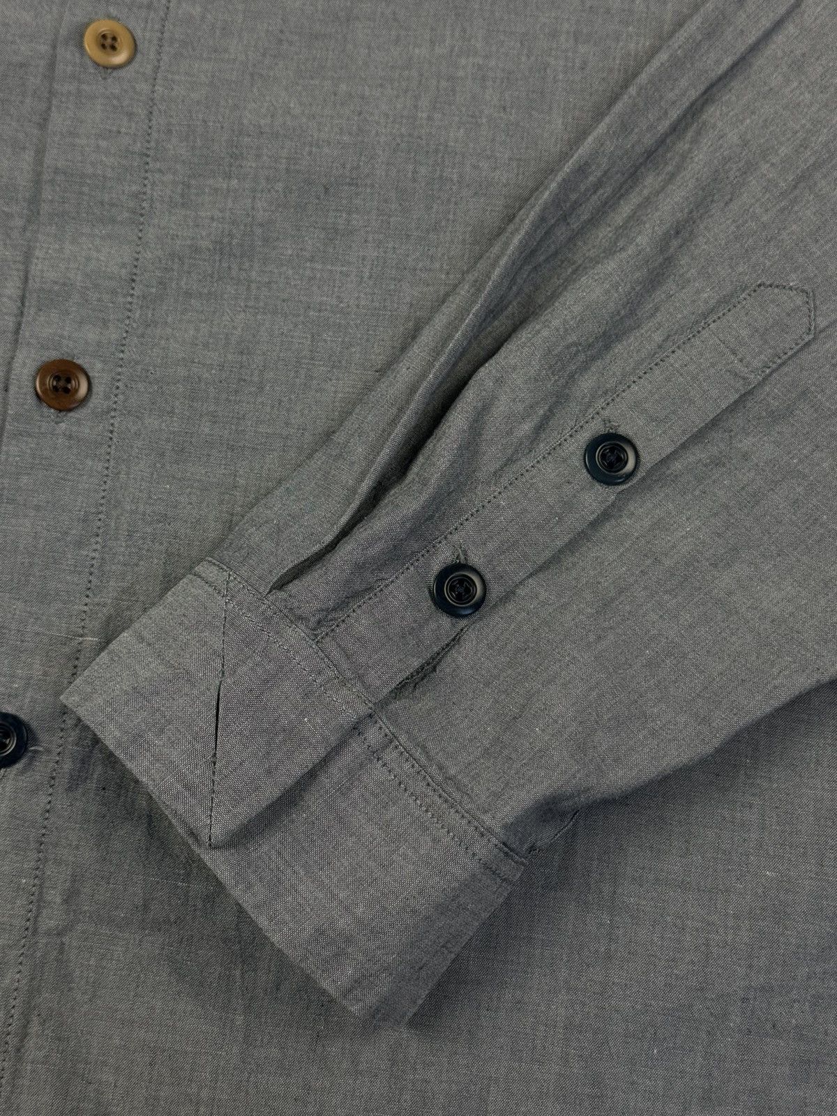 Folk FOLK Grey Cotton Button Down Long Sleeve Shirt Size US L / EU 52-54 / 3 - 7 Thumbnail