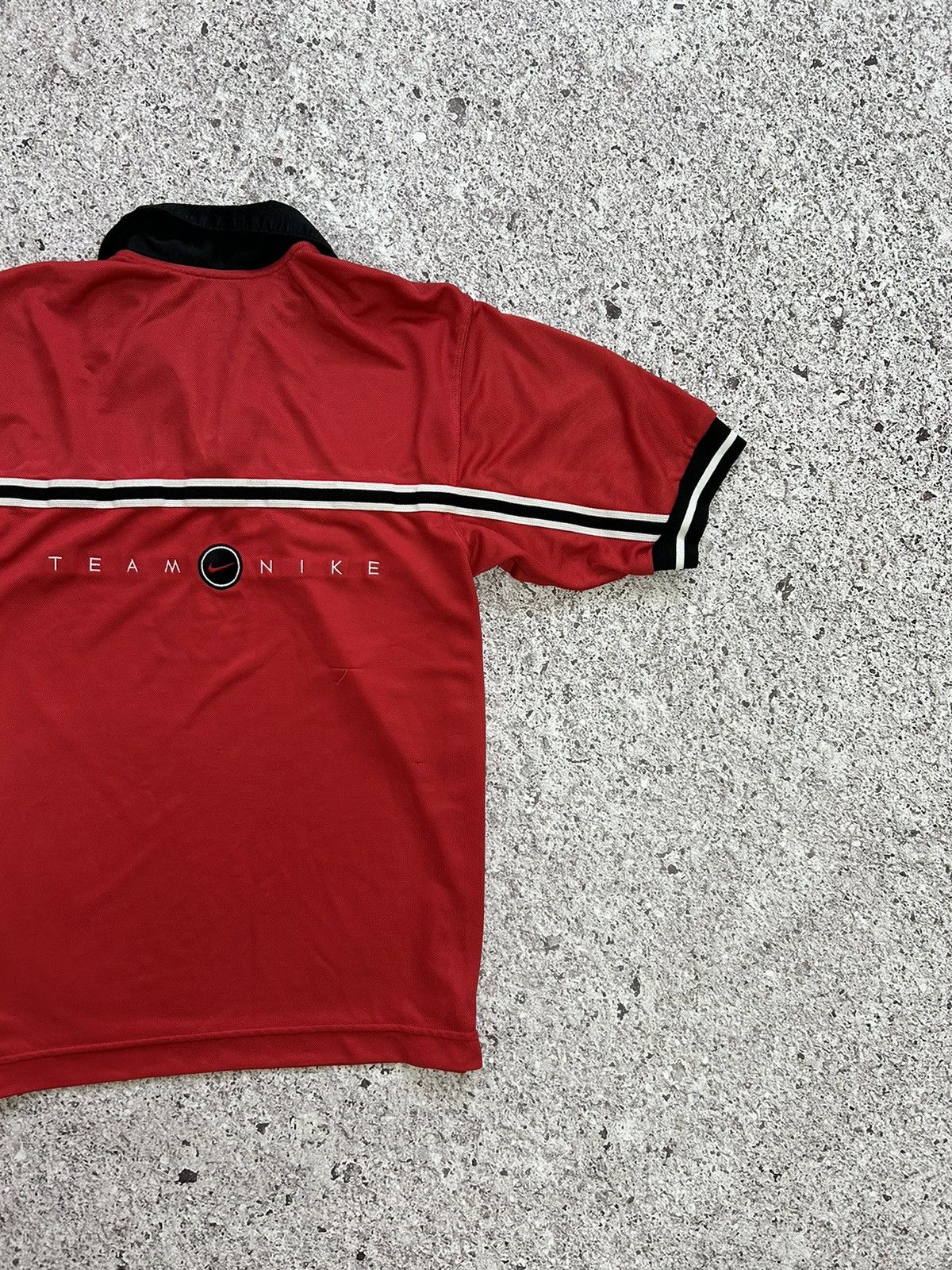 Nike × Vintage Vintage Nike Polo T-Shirt Team Town Logo Big 00s Size US S / EU 44-46 / 1 - 3 Thumbnail