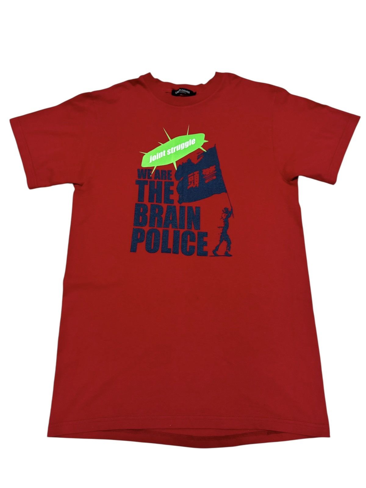 Undercover Vintage Undercover "We Are The Brain Police" red T-shirt. Size US M / EU 48-50 / 2 - 2 Thumbnail