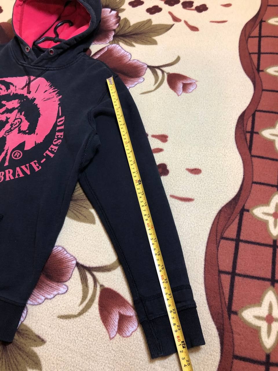 Diesel Vintage Diesel Graphic Design Logo Black and Red hoodie Size US S / EU 44-46 / 1 - 11 Thumbnail