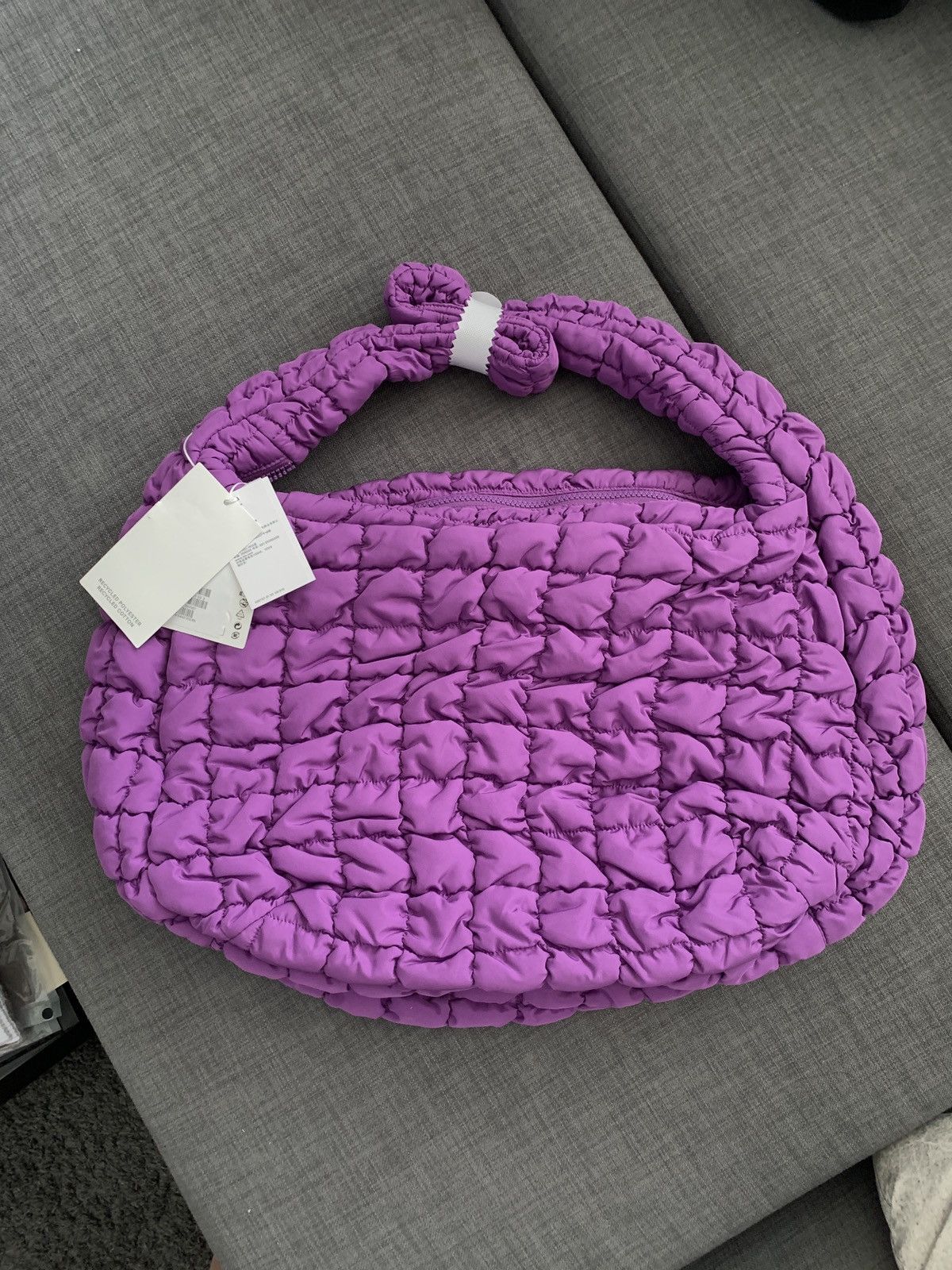 【COS】 Quilted Oversized Shoulder Bag : Purple Purple) Cos Quilted Oversized Shoulder Bag