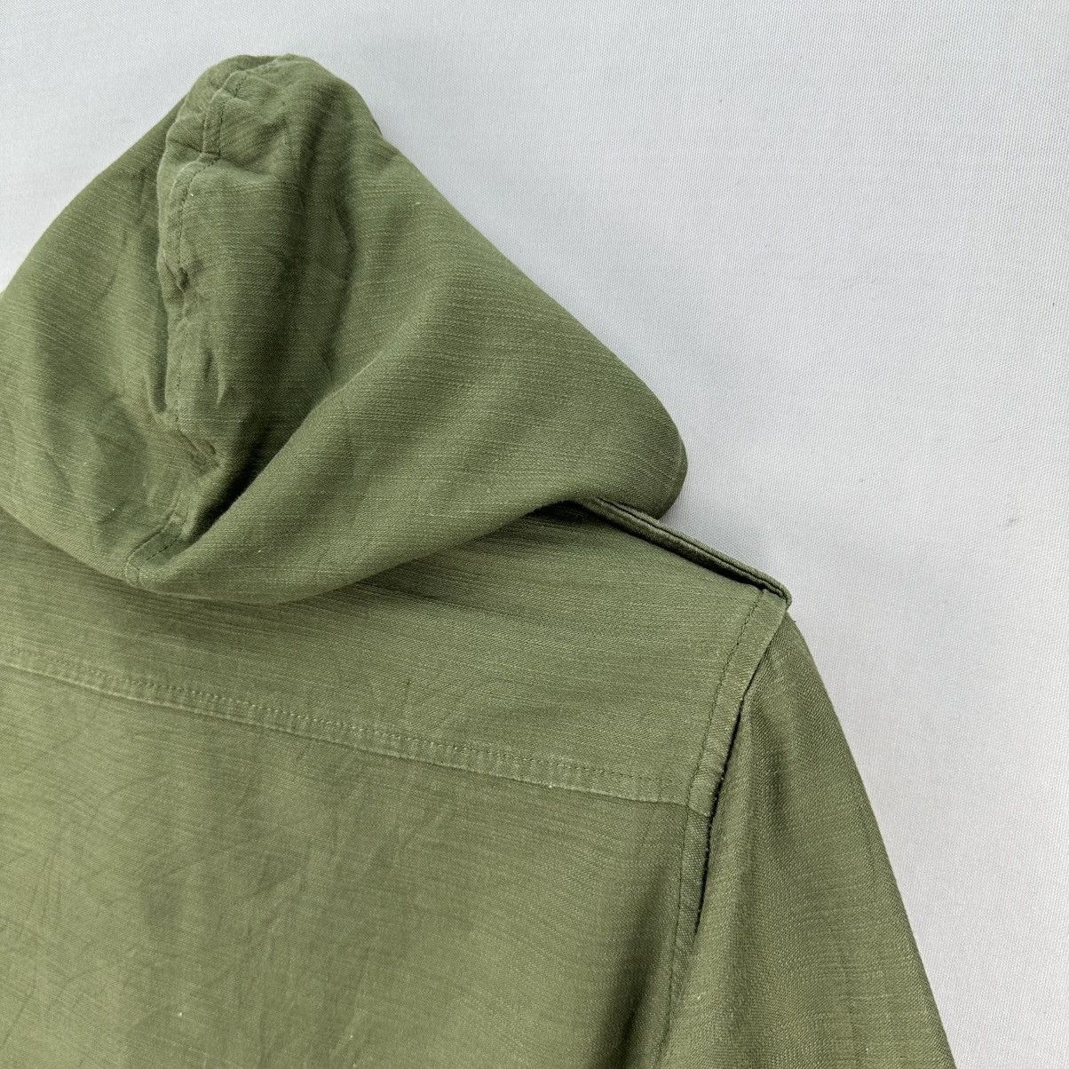 Japanese Brand Vintage OG Military Style Jacket Hoodie Cotton Sateen Size XS / US 0-2 / IT 36-38 - 5 Thumbnail