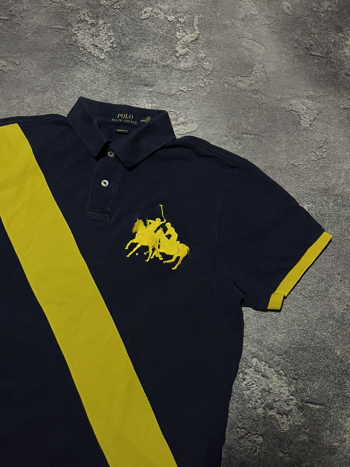 Ralph Lauren Vintage 90s Ralph Lauren Polo Tee Big 2 Logo Streetwear Size US M / EU 48-50 / 2 - 2 Thumbnail