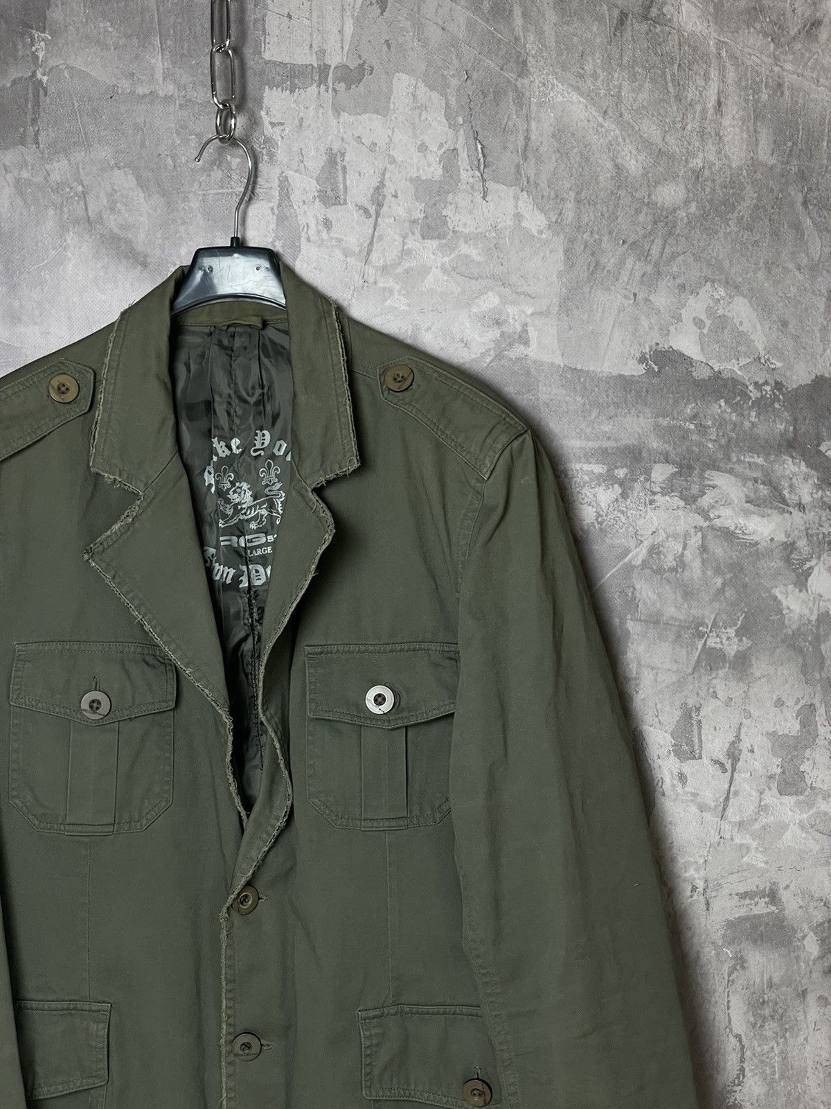 Japanese Brand × Vintage Vintage Big Logo American Retro 90s Blazer Cotton Jacket Size US L / EU 52-54 / 3 - 6 Thumbnail