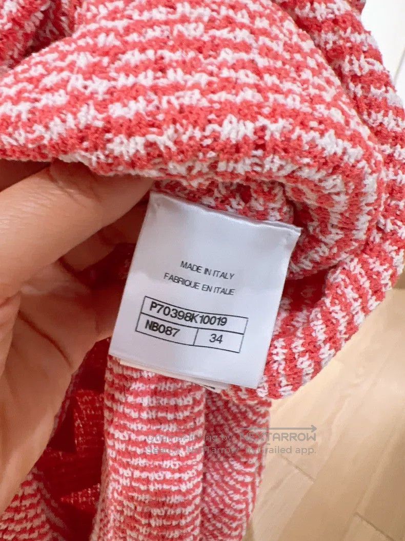 Chanel Chanel 21C Early Spring Vacation Series Red and White Knit Size XXS / US 00 / IT 34 - 8 Thumbnail