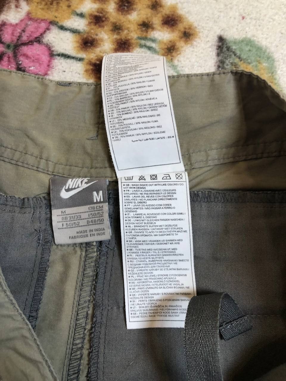 Nike Nike Cargo Board Shorts Beige Summer Y2K Dual Pockets Size US 32 / EU 48 - 3 Thumbnail